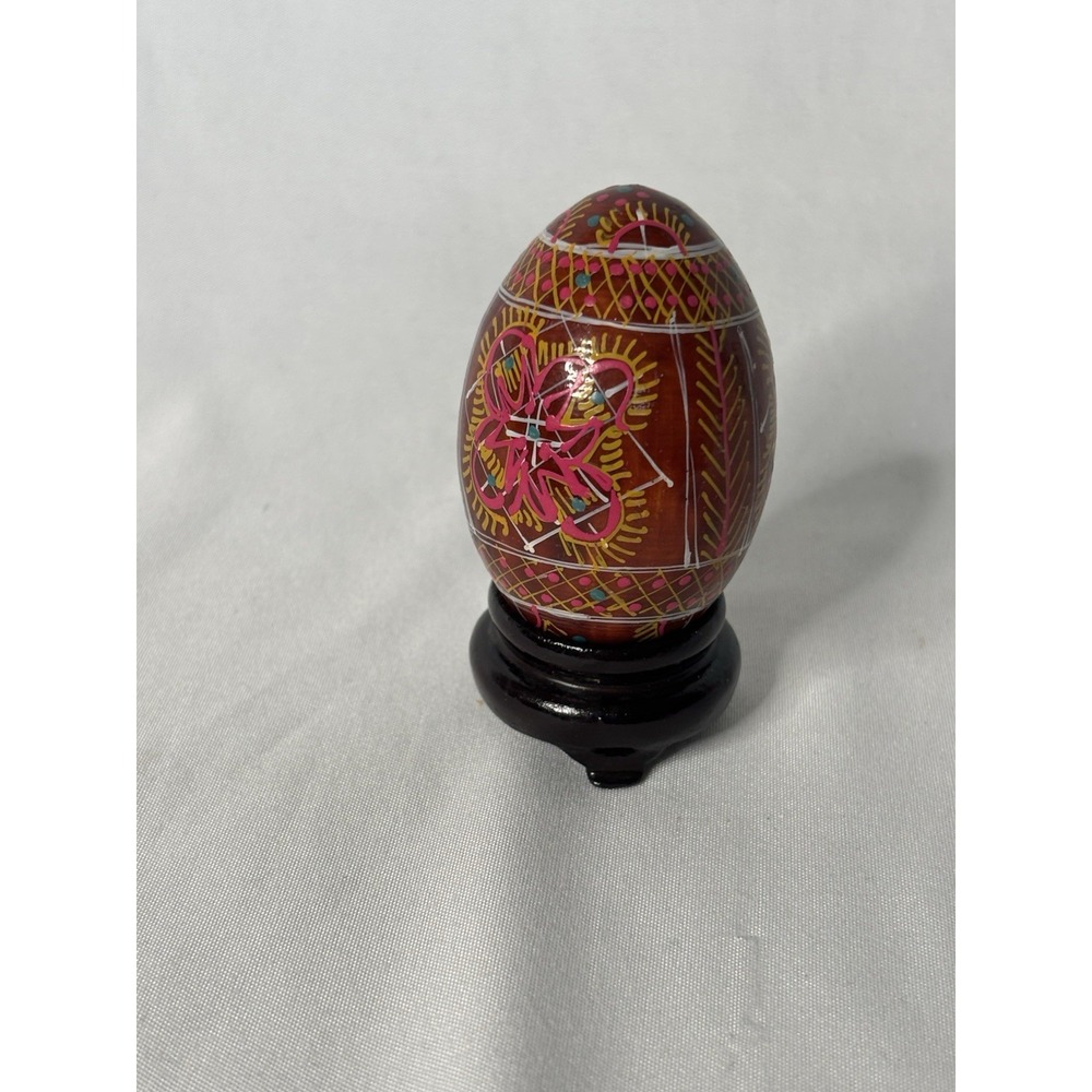 Hand painted  wooden egg
